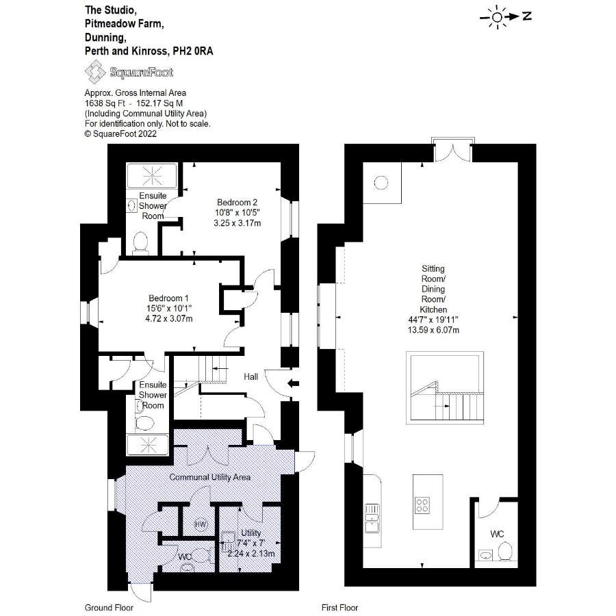 The Studio At Pitmeadow Farm Dunning Esterno foto